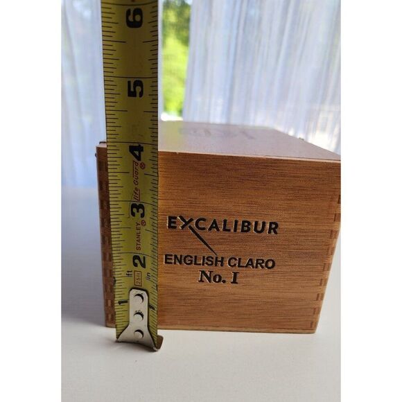Excalibur English Claro No. 1 Empty Cigar Box - Picture 2 of 10
